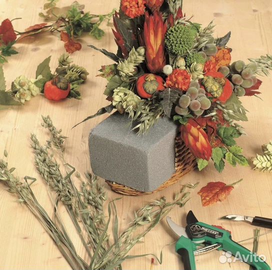 Флористическая губка для сухоцветов 22*10,5*7 cм