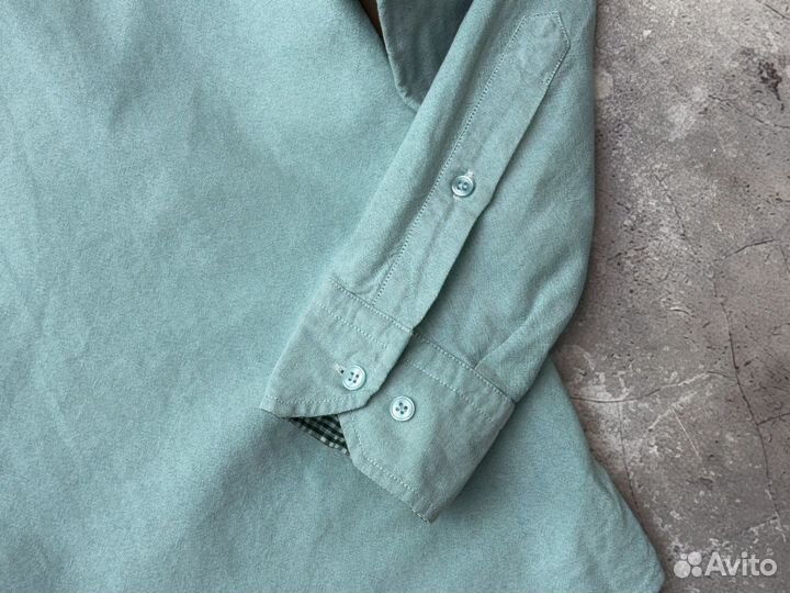 Ментоловая рубашка оксфорд Lacoste оригинал