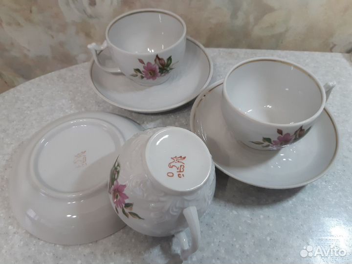 Чайные пары, блюдца