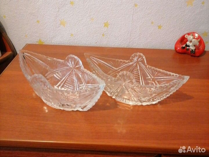 Конфетница хрусталь СССР