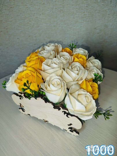 Букет из мыльных роз