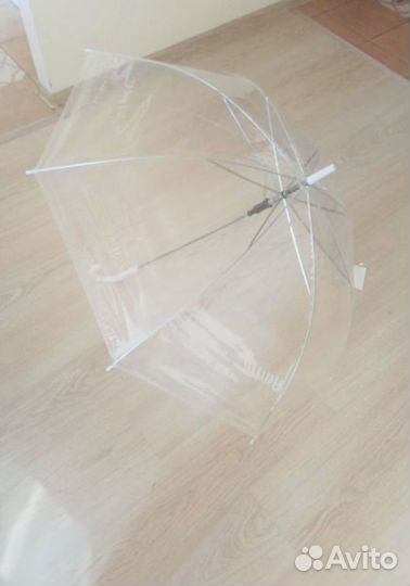 Прозрачный зонт