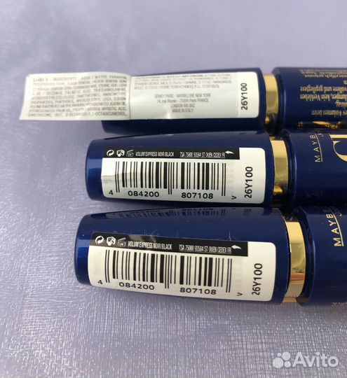 Тушь для ресниц Maybelline чёрная оригинал