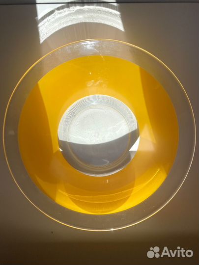 Стеклянная тарелка 23см