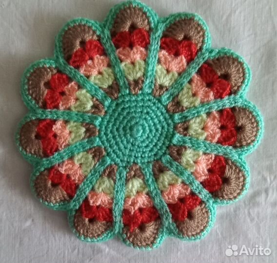 Прихватки, подставки под горячее вязаные крючком