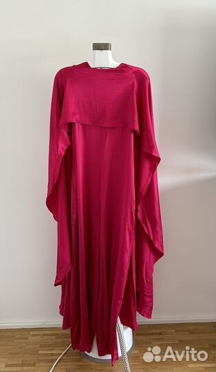 Комбинезон из сатина с кейпом фуксия Zara рр L