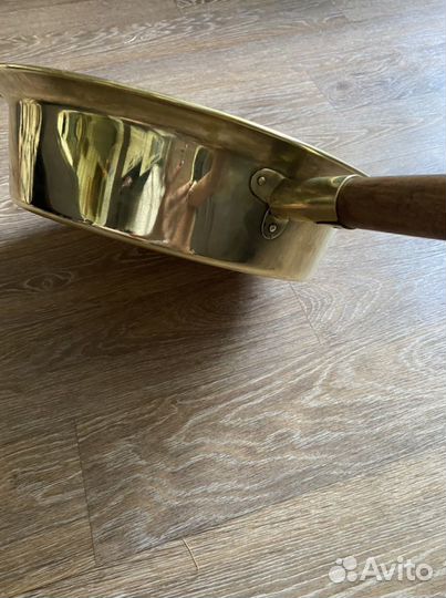 Старинный латунный тазик