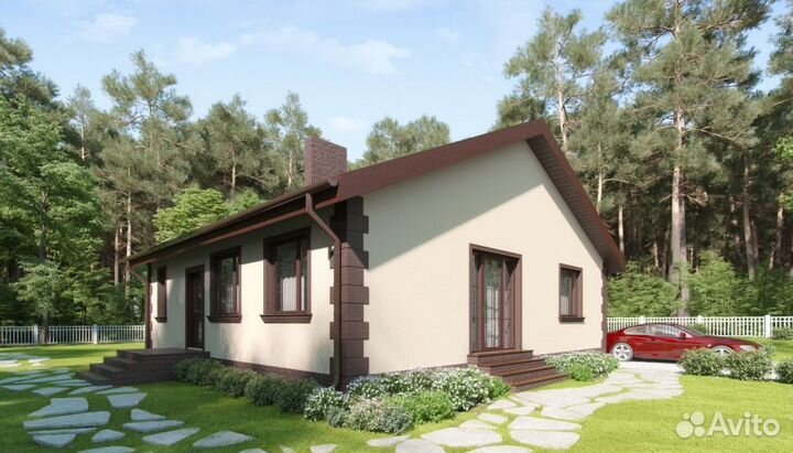 Проекты домов для ипотеки и строительства - 129,1