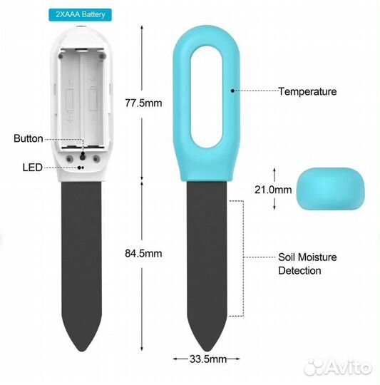 Умный датчик влажности почвы Bluetooth 4.1