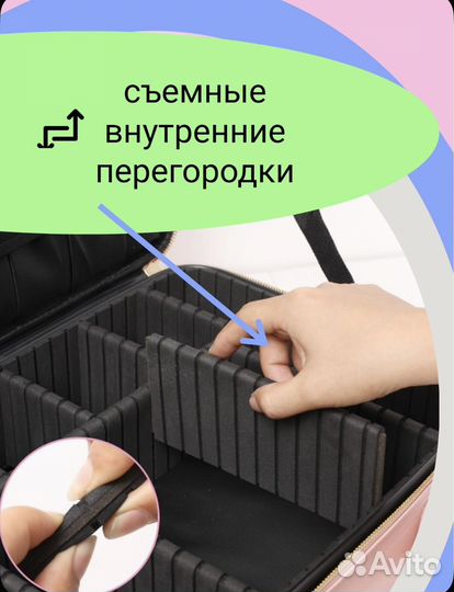 Новый Бьюти кейс, дорожная косметичка