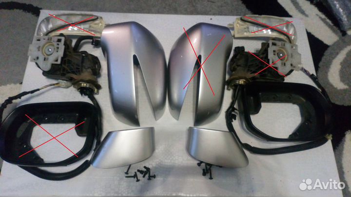 Зеркало по частям honda civic 4d