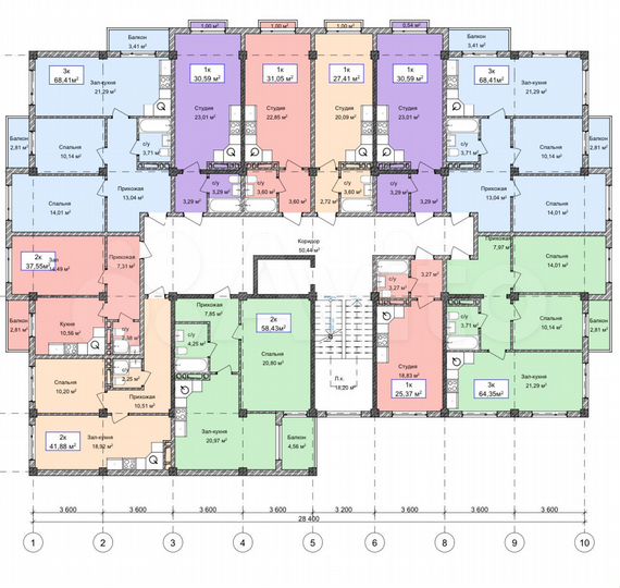 Квартира-студия, 31 м², 3/4 эт.