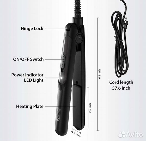 Керамический выпрямитель для волос