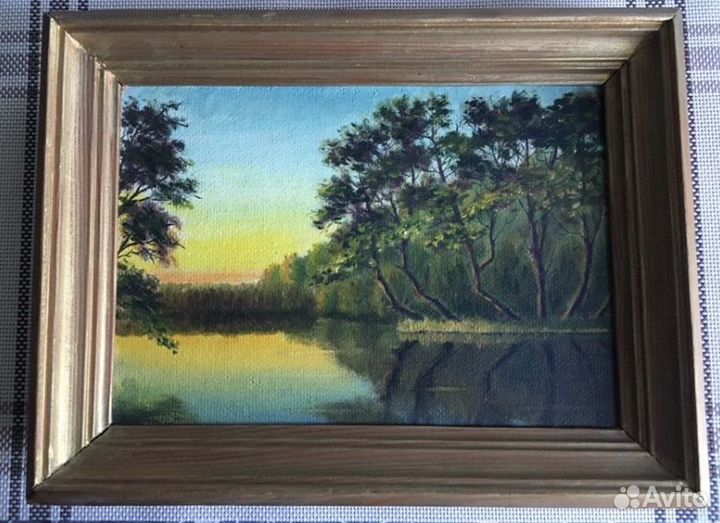 Картина 34/26см, живопись Э.Антоненко 1992г