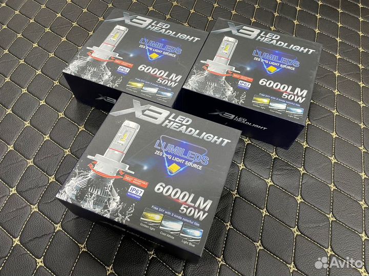 Суперяркие светодиодные лампы Х3 Toyota Mark X