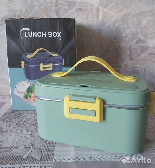 Электрический ланч бокс с подогревом новый