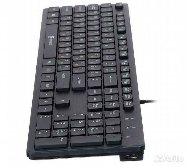 Клавиатура Оклик 520M2U, черный/черный