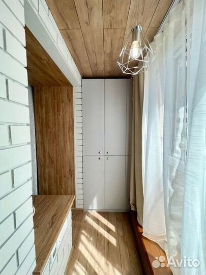 Отделка балконов и лоджий, утепление, остекление