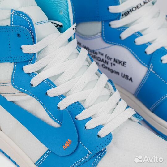 Кроссовки Nike Air Jordan 1 UNC x Off-White (арт