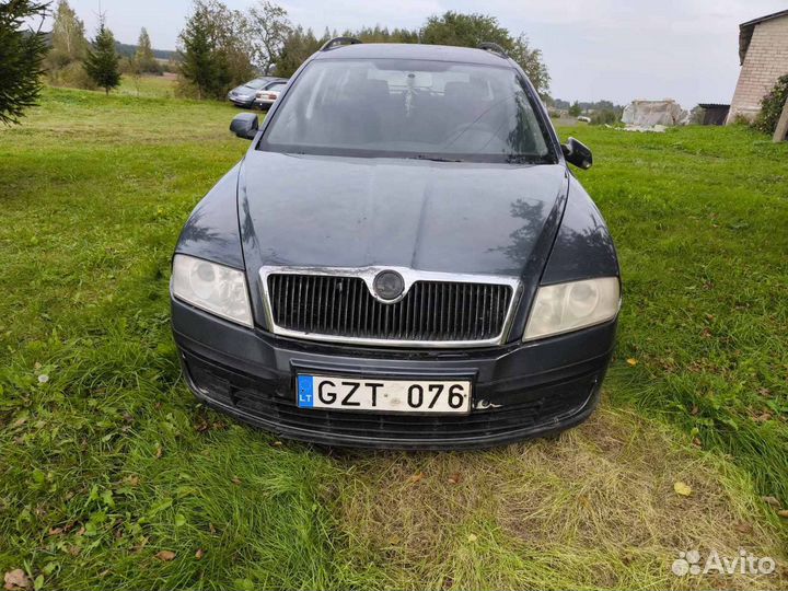 Шкода Октавия 2006 А5 черная 2.0д универсал в разб