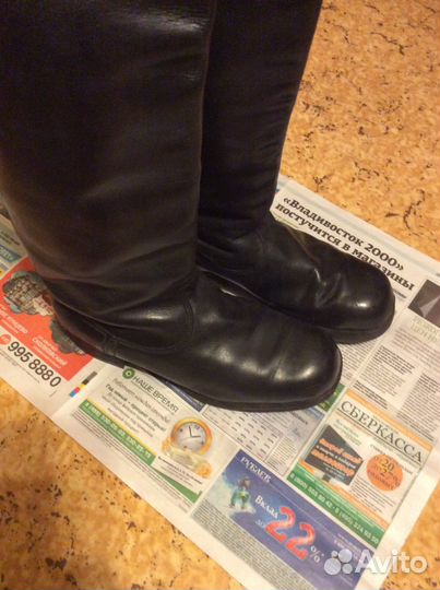 Хромовые сапоги 39р