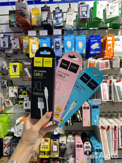 Кабель lightning, сзу iPhone, micro usb, type c