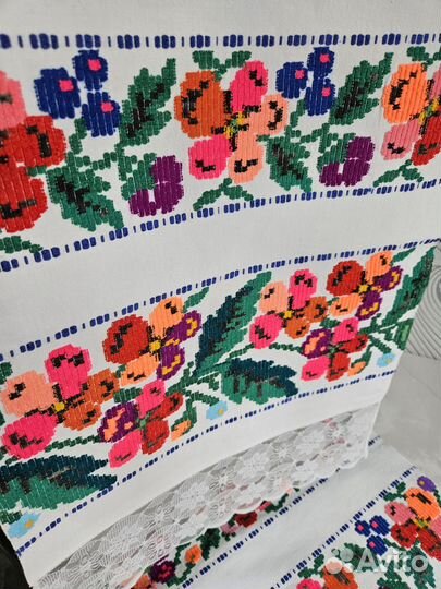 Ршник льняной, старинный, домотканый