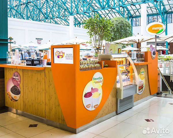 Островок для фреша и смузи, торговый островок в ТЦ