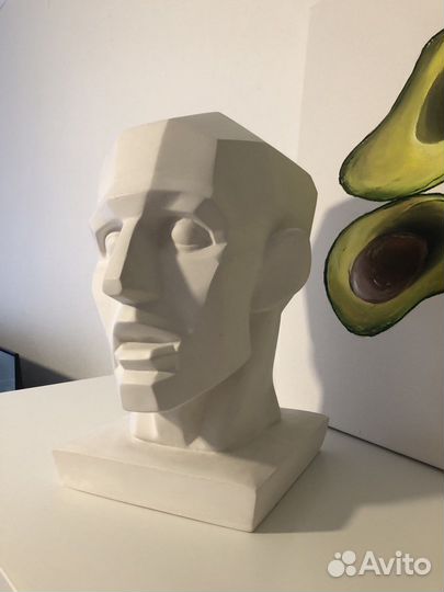 Гипсовая голова обрубовка по гудону