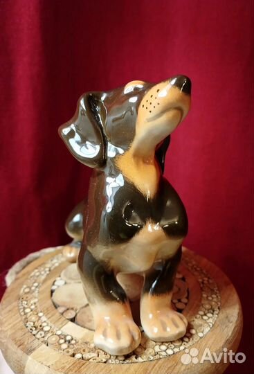Статуэтка такса фарфор лфз