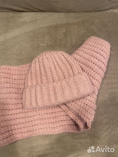 Снуд шарф женский и шапка