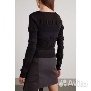 Acne studios Двухцветный свитер из эластичного дже