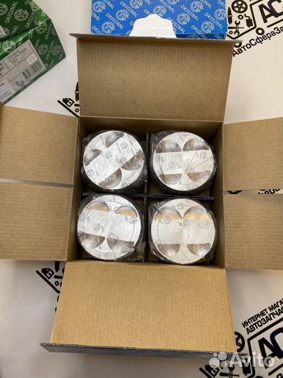 Поршни с пальцами и кольцами Ларгус Логан к7м к4м