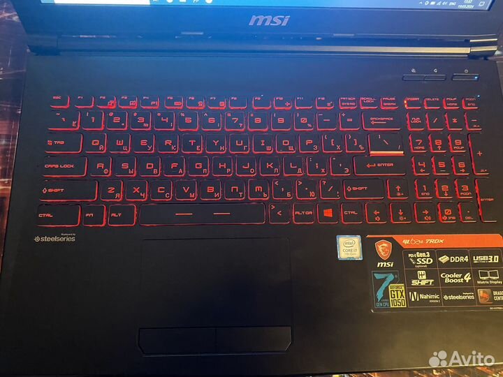 Ноутбук msi gl62m 7rdx