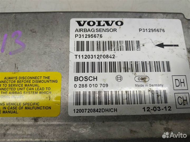 Блок управления AIR BAG Volvo XC70 II (2011-2013)