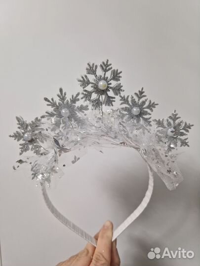 Ободок снежинка