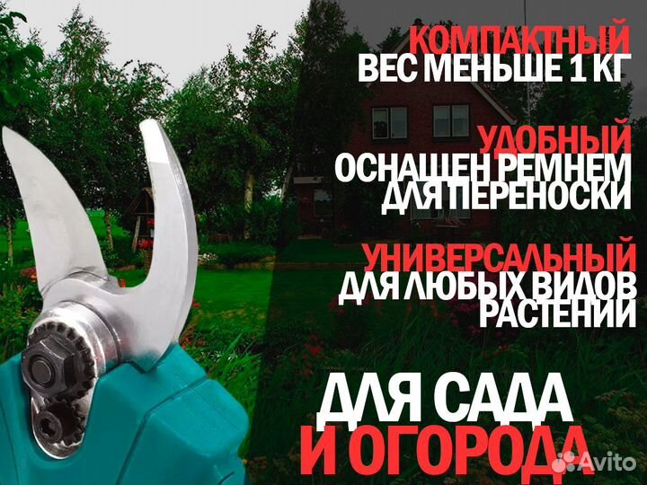 Секатор-сучкорез аккумуляторный H-301