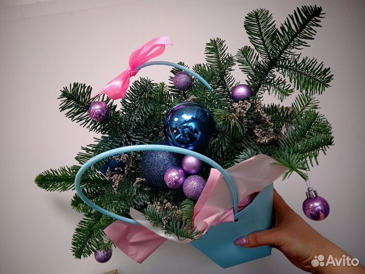 Новогодняя композиция из нобилиса