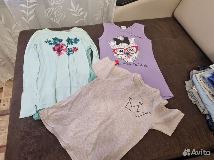 Вещи пакетом для девочки 134 140