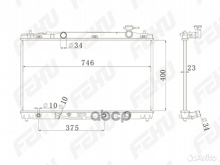 Выводим Радиатор охлаждения (сборный) для Toyota