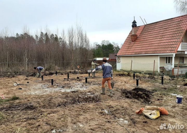 Свайный фундамент / Винтовые сваи под ключ