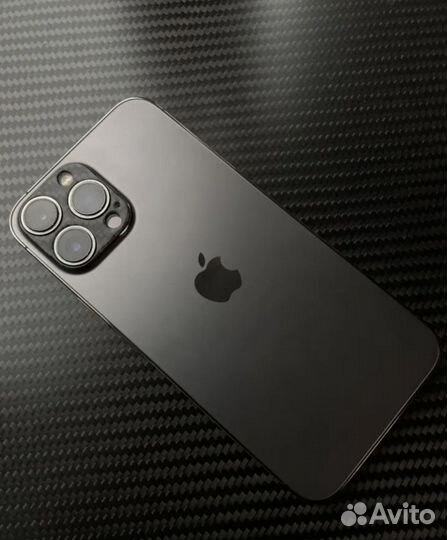Защита на камеру iPhone 14/15 pro/max карбон