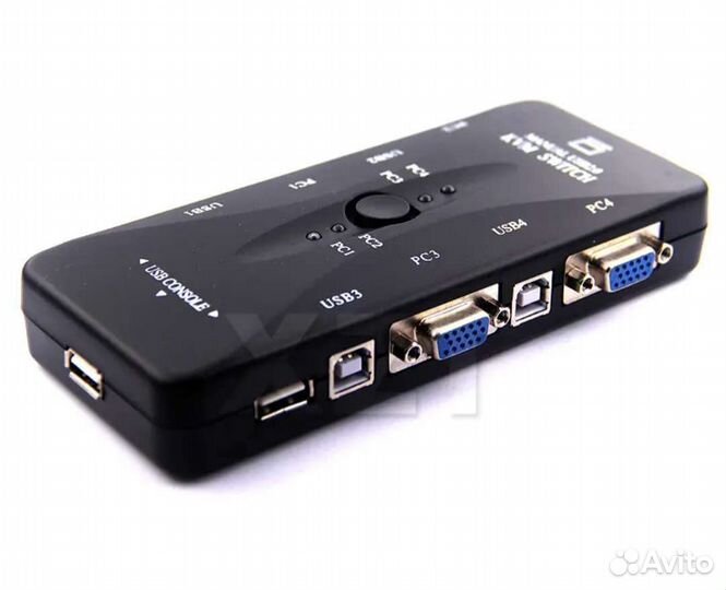 KMV переключатель/свитч VGA 4*1 USB 2.0