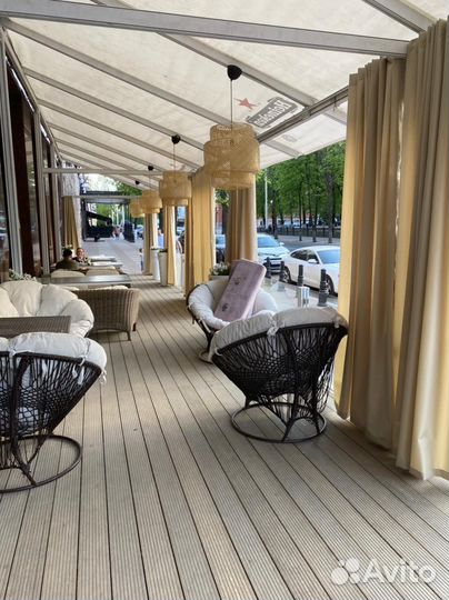 Уличные шторы оксфорд для беседок