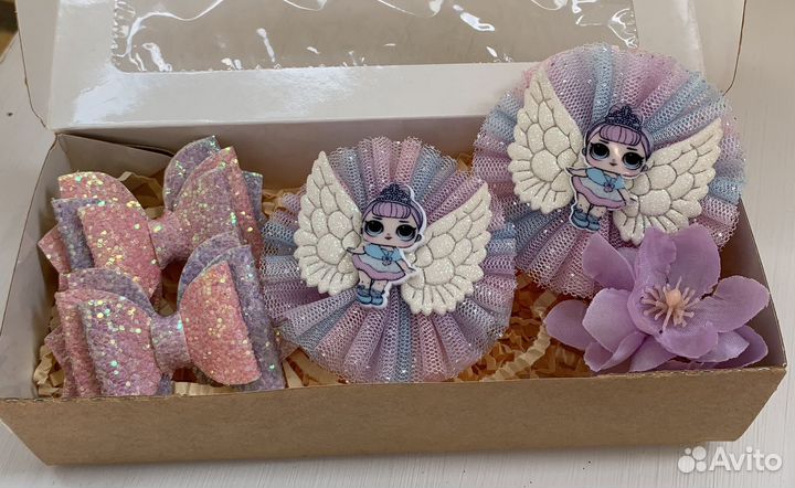 Бантики для волос, резинки, надобры бантиков