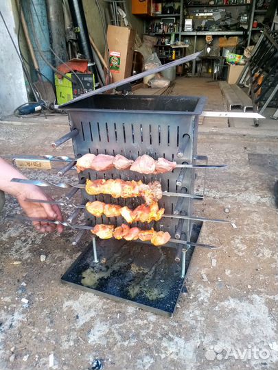 Мангал вертикальный сварной