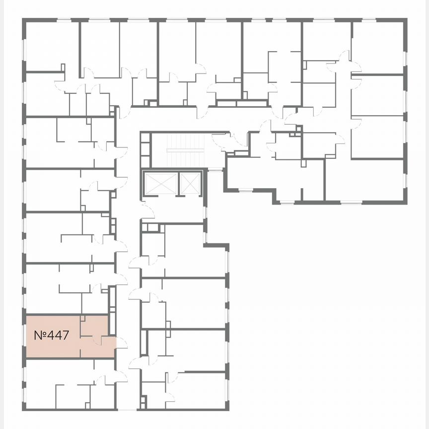 Апартаменты-студия, 22,6 м², 15/17 эт.