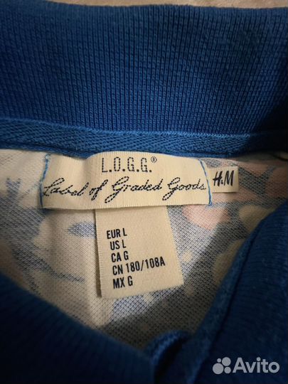 Поло мужское H&M размер L