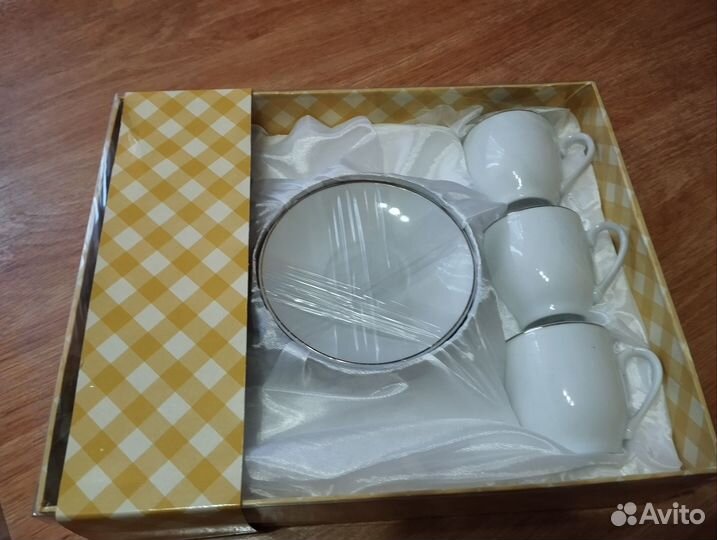 Кофейный набор,6 шт.,новый,объем 90 мл