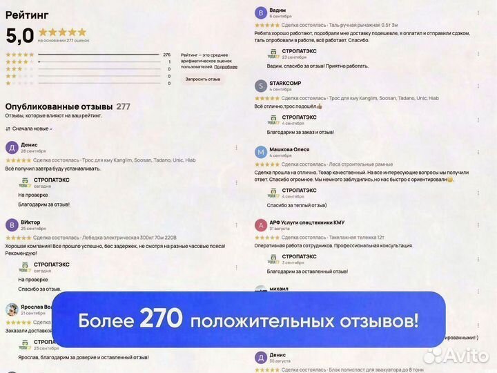 Трос буксировочный 70т 10м